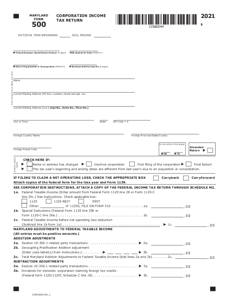 Fillable Online MARYLAND FORM 510E FILE PASS through