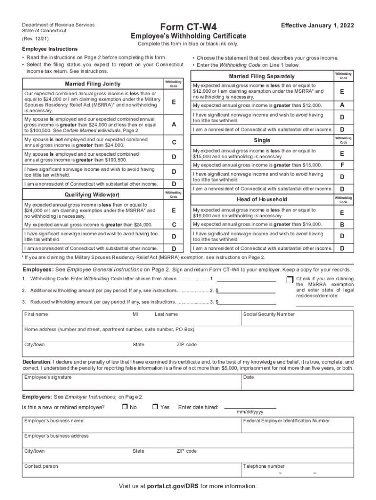  Www Ctreg14 OrguploadedHumanResourcesDepartment of Revenue Services State of Connecticut Form CT 2021