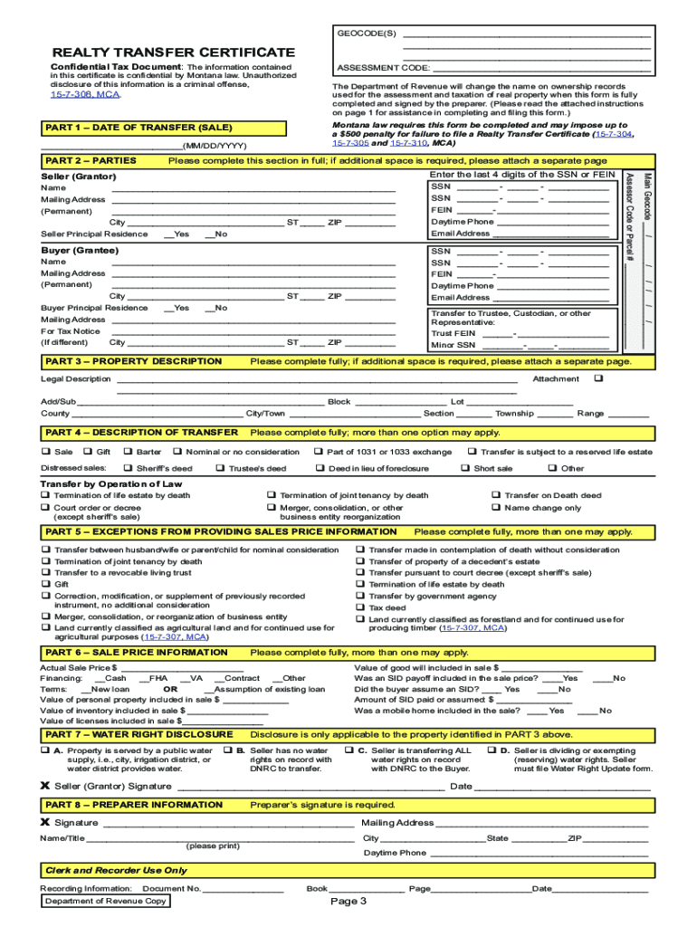 Www Pema Pa GovGrantsHMGPRealty Transfer Tax Statement of Value REV 183  Form