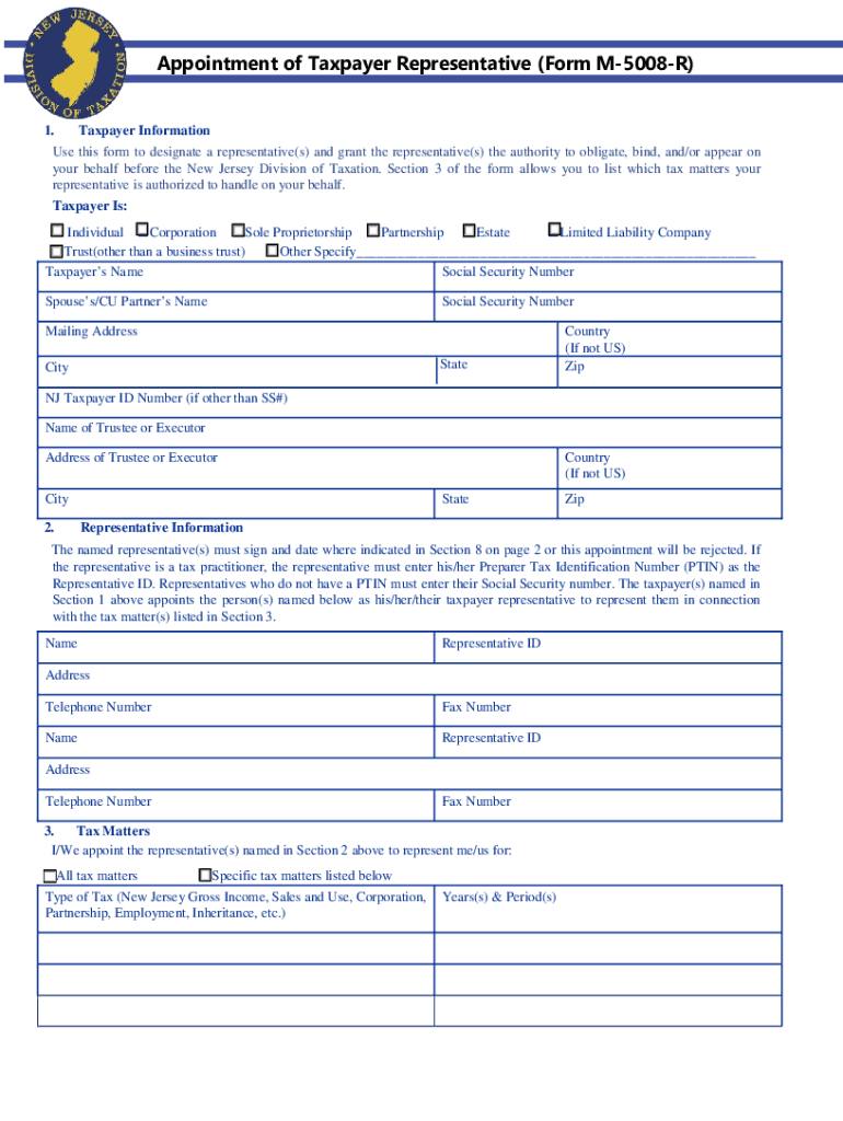 Www State Nj UstreasurytaxationNJ Division of Taxation Sales and Use Tax Forms