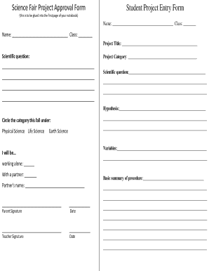 Project Approval Form