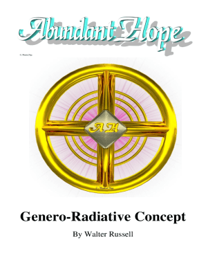 The Russell Genero Radiative Concept PDF  Form