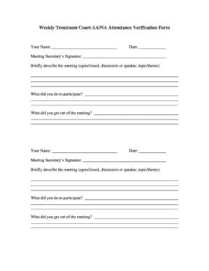 Aa Signature Form
