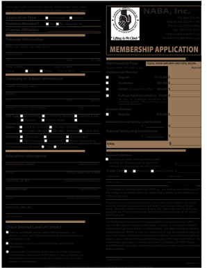  Download the Membership Application Now! Welcome to NABA 2013-2024