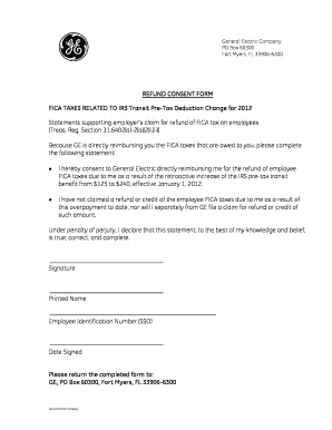 Refund Consent Form