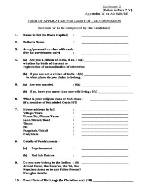 Appendix a to AO 62065 FORM of APPLICATION for GRANT