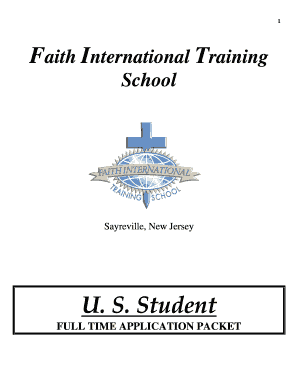 Faith International Training School  Form