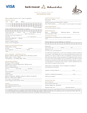 Bank Muscat Corporate Online Banking Form