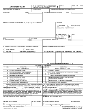  Award Contract 2011-2024