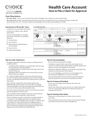 Claim Form Choice Strategies