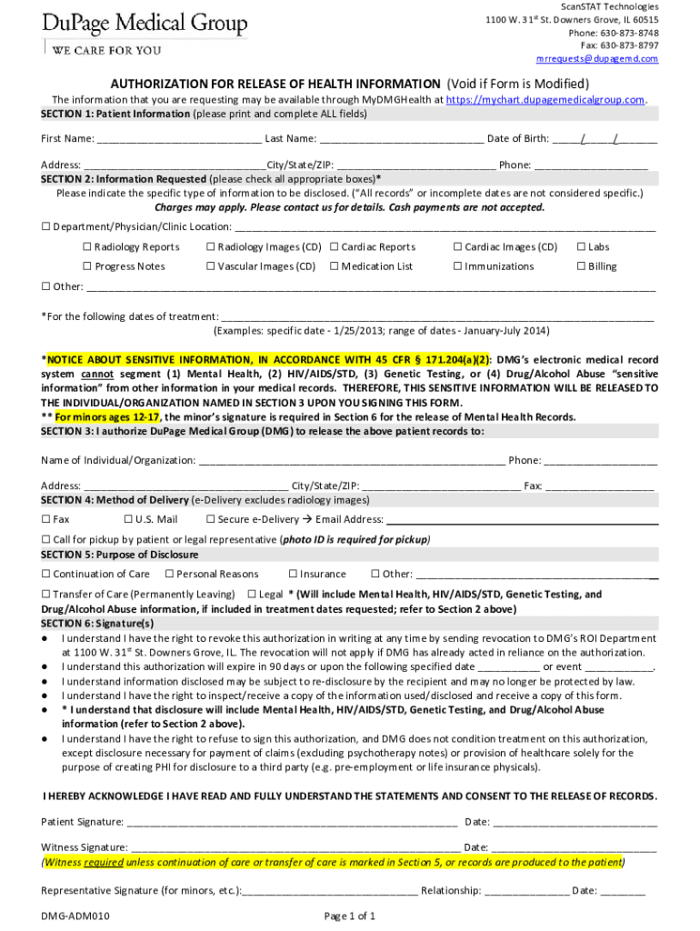  ADM010 Release of Information Authorization DMG New Proposal 2021-2024