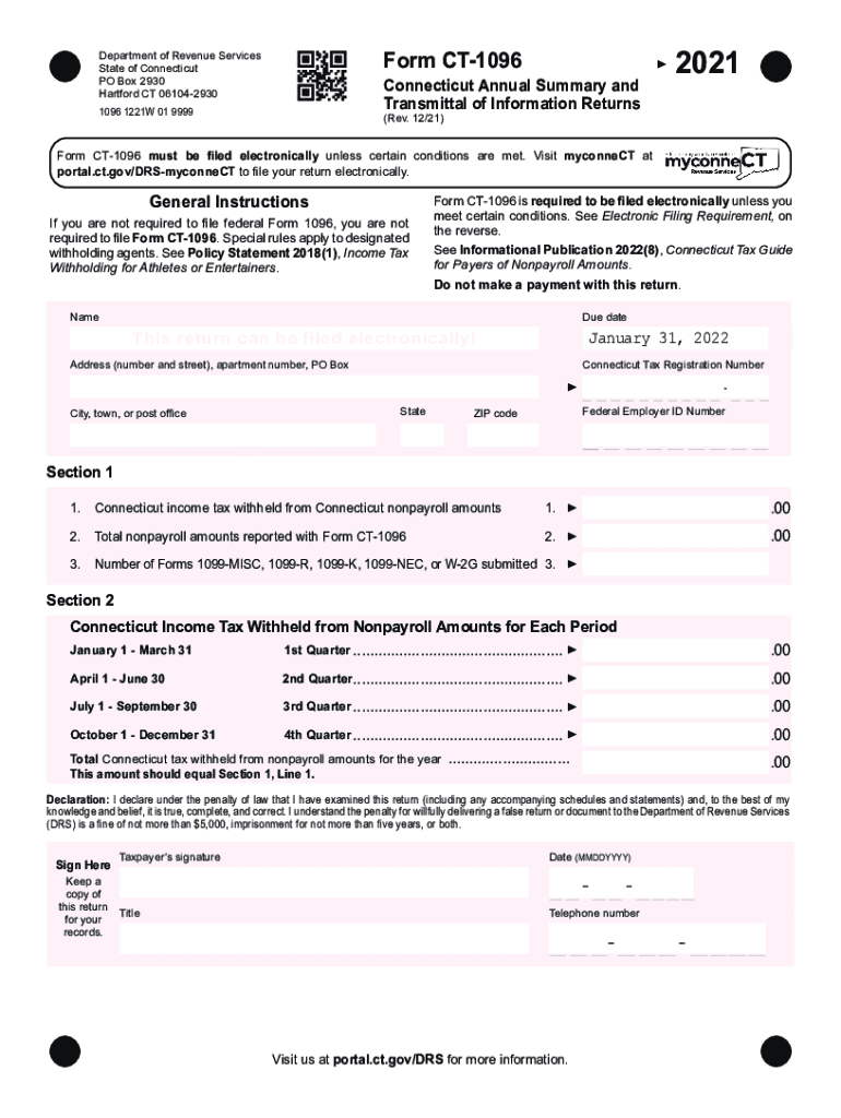  CT 6559, Submitter Report for Form W 2 CD Filing 2021-2024