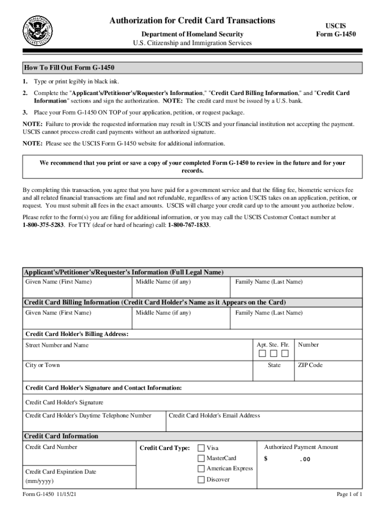  Authorization for Credit Card Transactions Department of 2021-2024