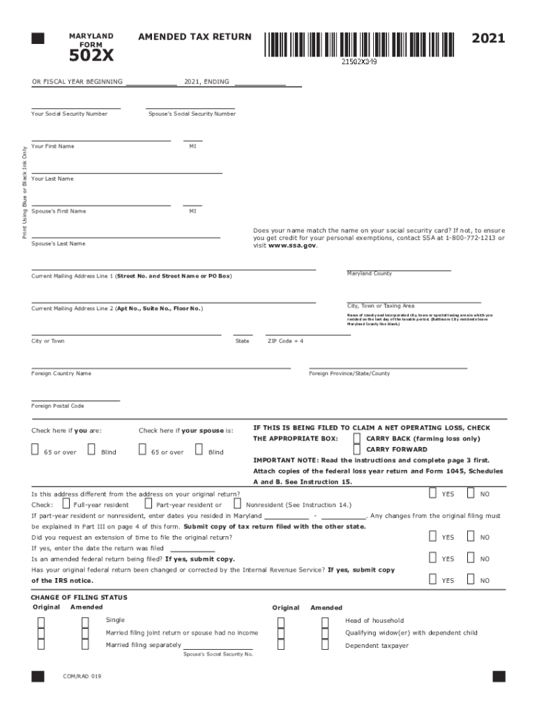  Www Taxact Comsupport1534Maryland Form 502 Baltimore City Tax Rate 2021