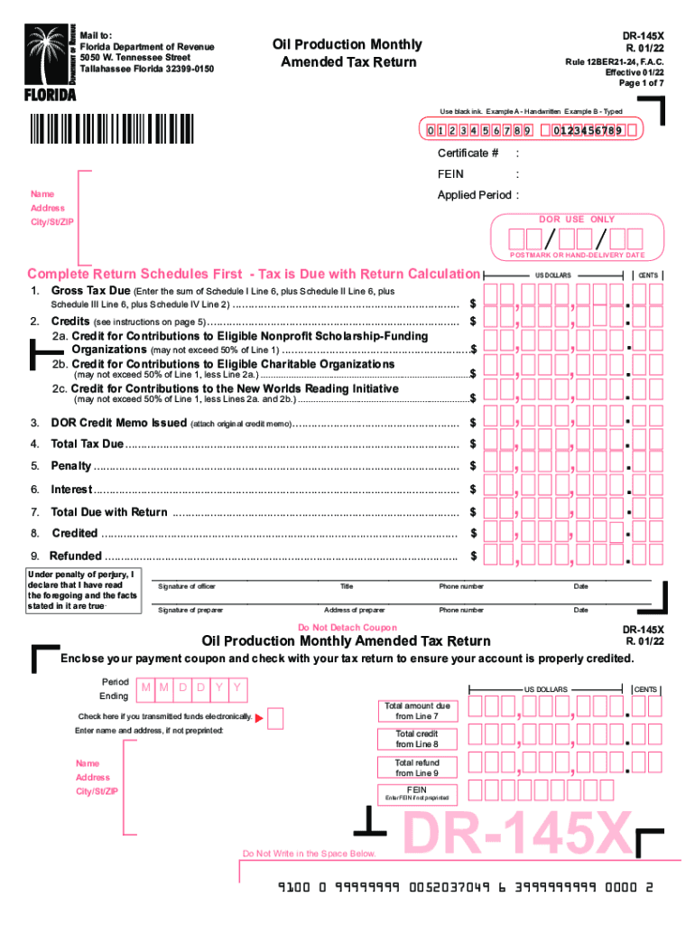  Florida Department of Revenue Tallahassee 2022-2024