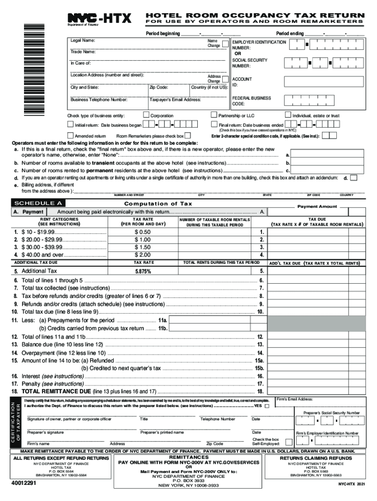  Form NY NYC HTX Fill Online, Printable, Fillable 2021