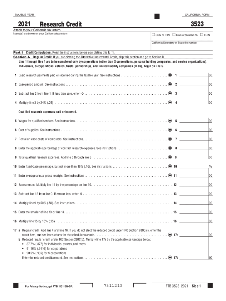  California Form 3523 Research Credit FTB Ca GovHow Do I Apply for an ITIN?Internal Revenue ServiceTaxable Income on Your IRS Tax 2021