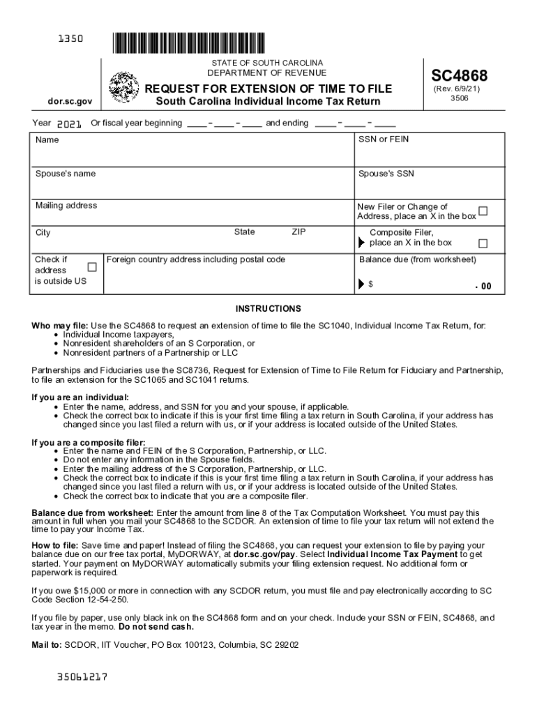  File &amp;amp; Pay Individual SC Department of Revenue 2021