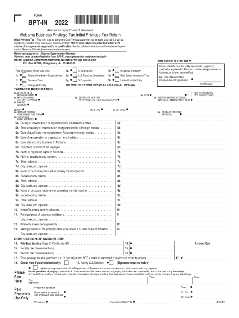 Alabama Department of Revenue LSU  Form