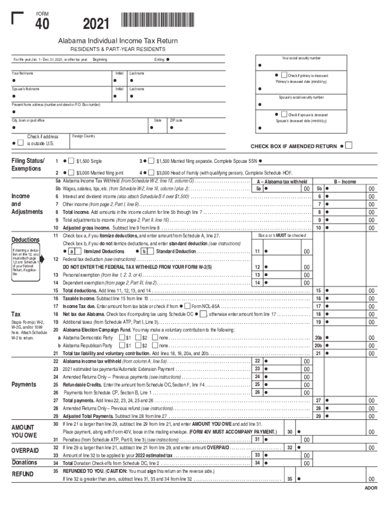 Individual Income TaxResident and Nonresident  Form