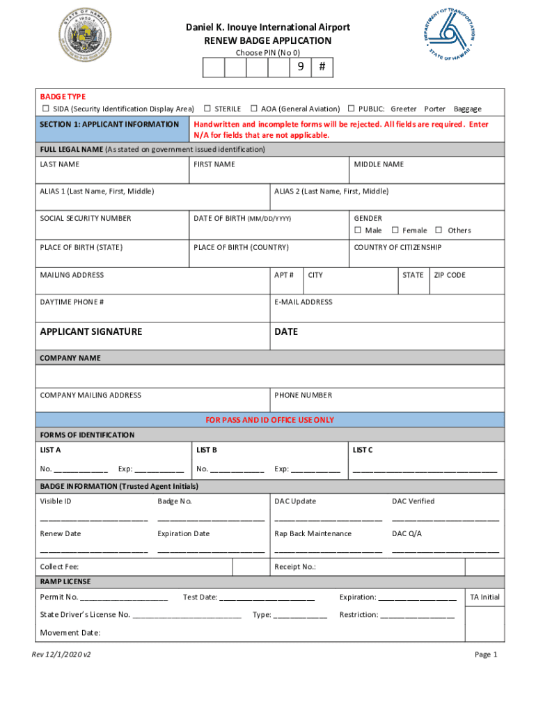  Daniel Inouye Airport Renew 2020-2024