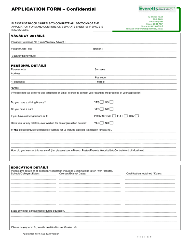  Park Gate Pharmacy Fill Online, Printable, Fillable 2020-2024