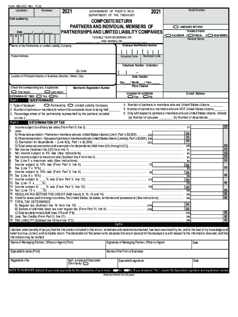 482 0C COMPOSITE PARTNER RETURN Rev 06 Pr  Form