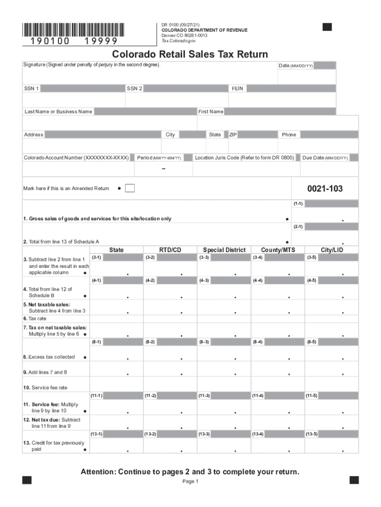  Tax Colorado Govsales Use Tax FormsSales &amp;amp; Use TaxForms &amp;amp; Instructions Department of Revenue 2021