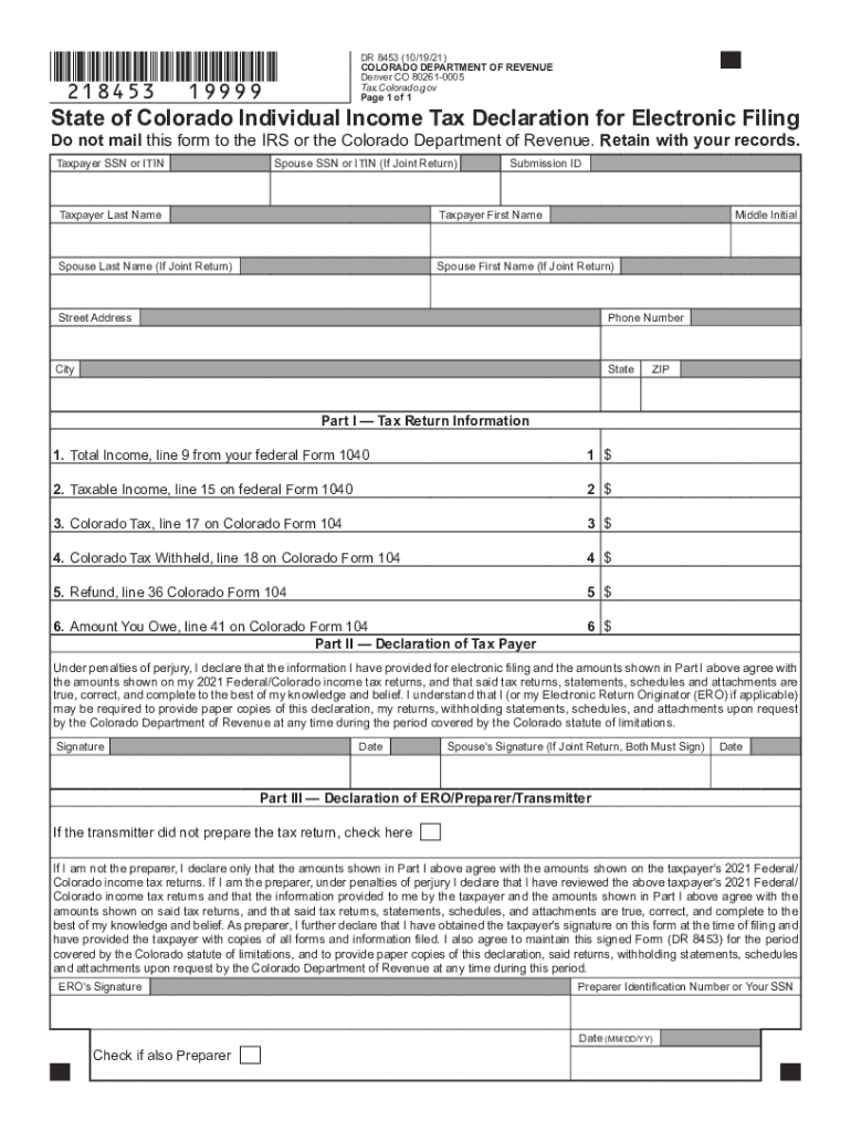  DR845320190 PDF Colorado Department of Revenue 2021-2024