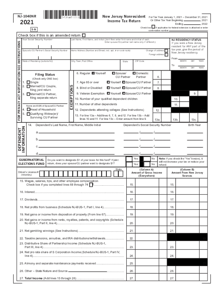  New Jersey Income Taxes and NJ State Tax Forms EFile 2021