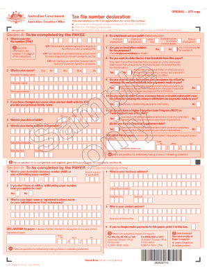 Tax Declaration Form