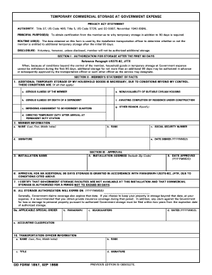 Dd Form 1857