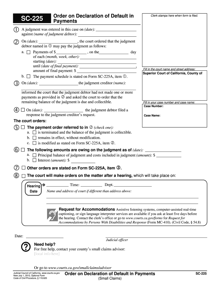 Sc 225  Form