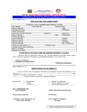 Metro Naga Peso  Form