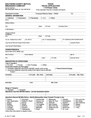 SOUTHERN COUNTY MUTUAL TEXAS INSURANCE COMPANY  Form