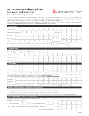 Company and Tax Invoice  Form