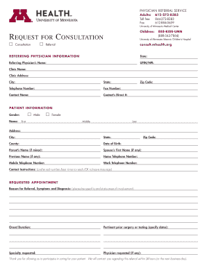 U of M Referral Form PDF