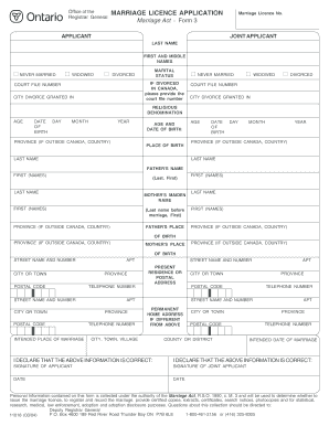 British Marriage Lucience  Form