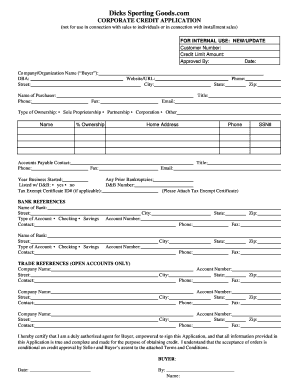 Dicks Application  Form