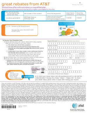 Att Rebate  Form