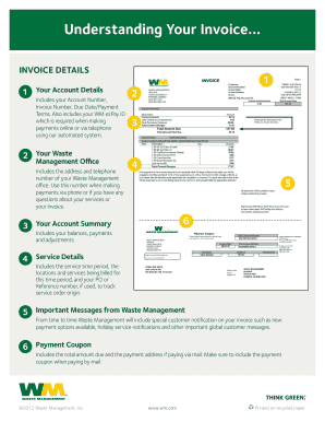 Waste Management Invoice  Form