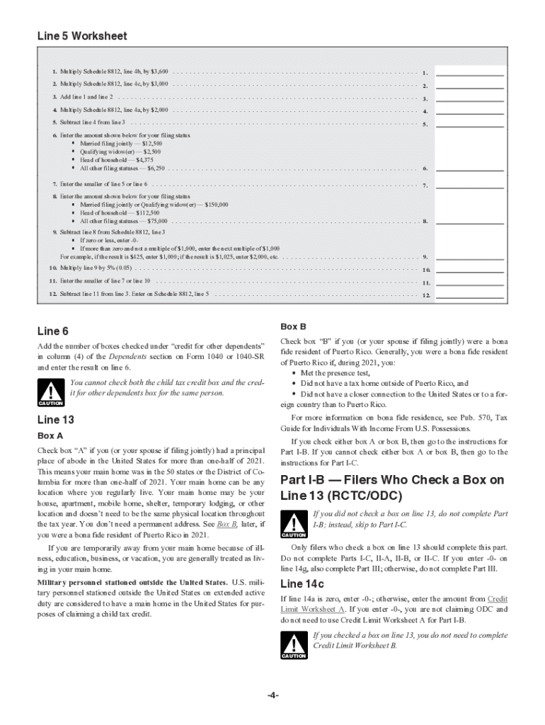  Www Incometaxpro Nettax Formschedule 88122021 Schedule 8812 Form and Instructions Form 1040 2021