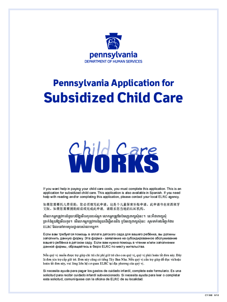  Si Hefripol Witoj Pennsylvania Application ForSubsidized Child CareIf You Want Help in Paying Your Child Care Costs, You Must Co 2018-2024