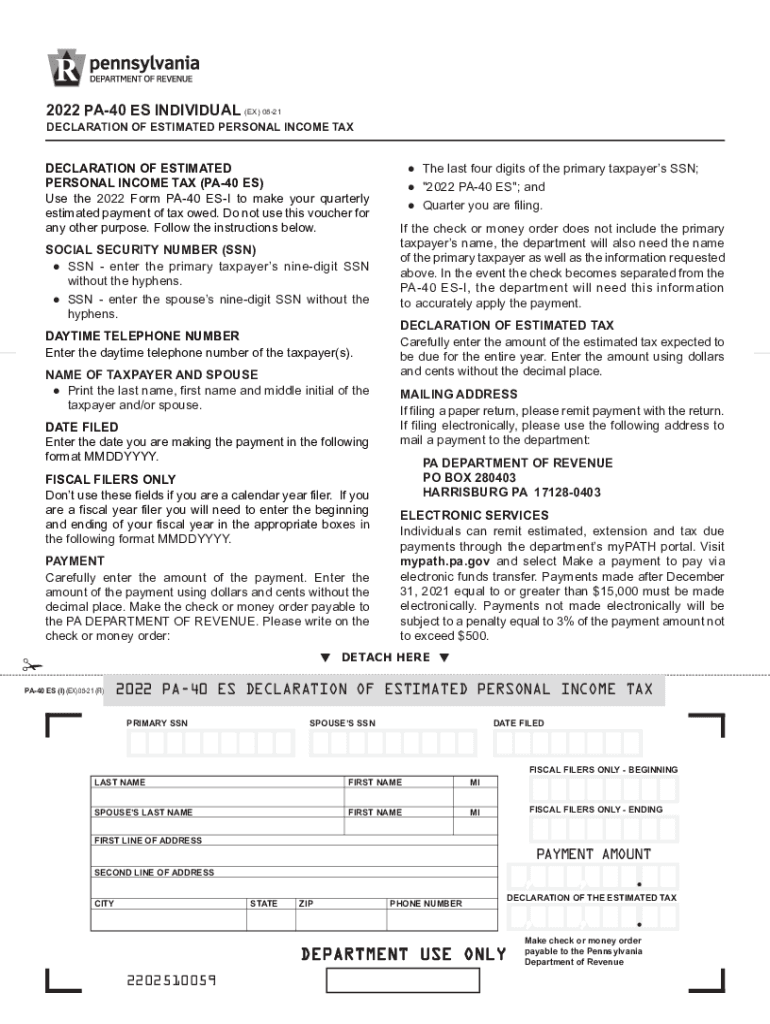 Pa 20222023 Form Fill Out and Sign Printable PDF Template signNow