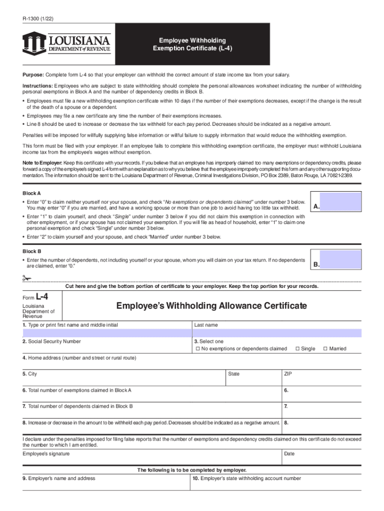  L4 Form Fill Online, Printable, Fillable, BlankpdfFiller 2022