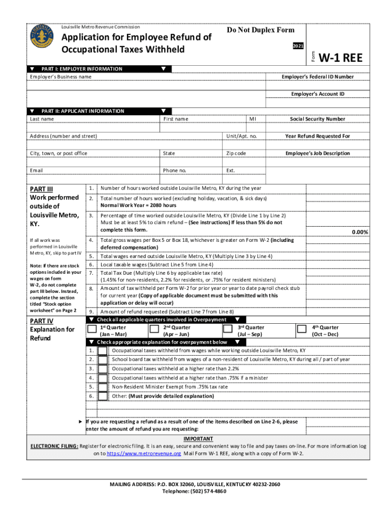 Occupational Tax Formscurrent YearCity of LexingtonOccupational Tax Formscurrent YearCity of Lexington2021 Form W 4 Internal Rev