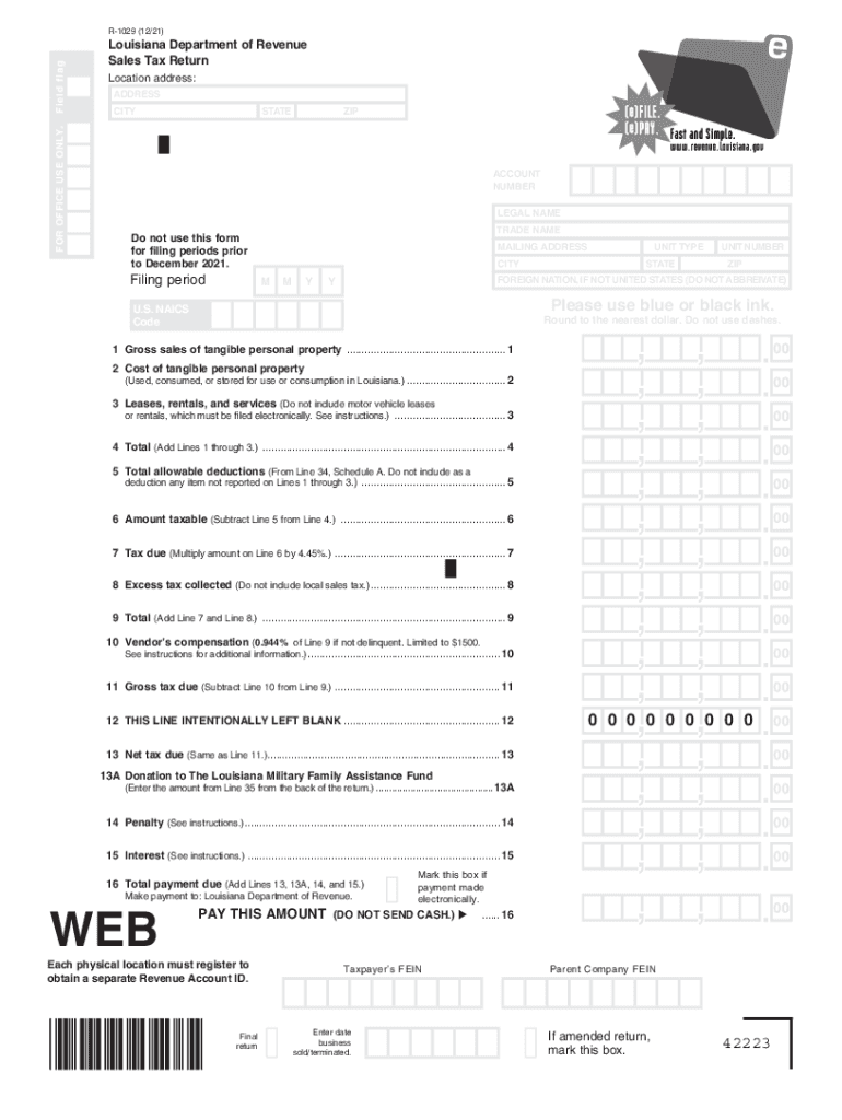  PDF 10291221WEB F PDF Louisiana Department of Revenue 2021