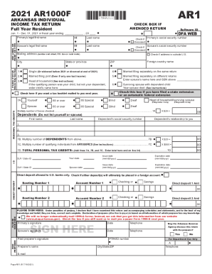 Arkansas State Tax Forms - Fill Out and Sign Printable PDF Template |  signNow