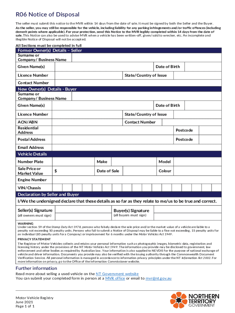  Notice of Disposal Form&amp;quot; Keyword Found Websites Listing 2021-2023
