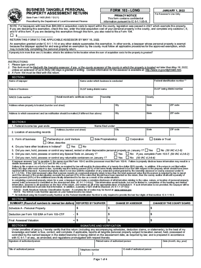  Form 103 Long1 PDF Cass County Government 2021